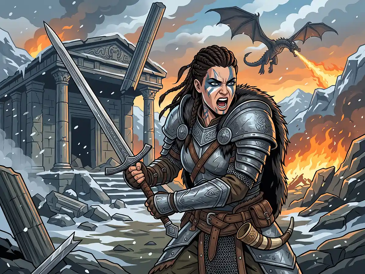 A Breton spellsword casting magic in High Rock
