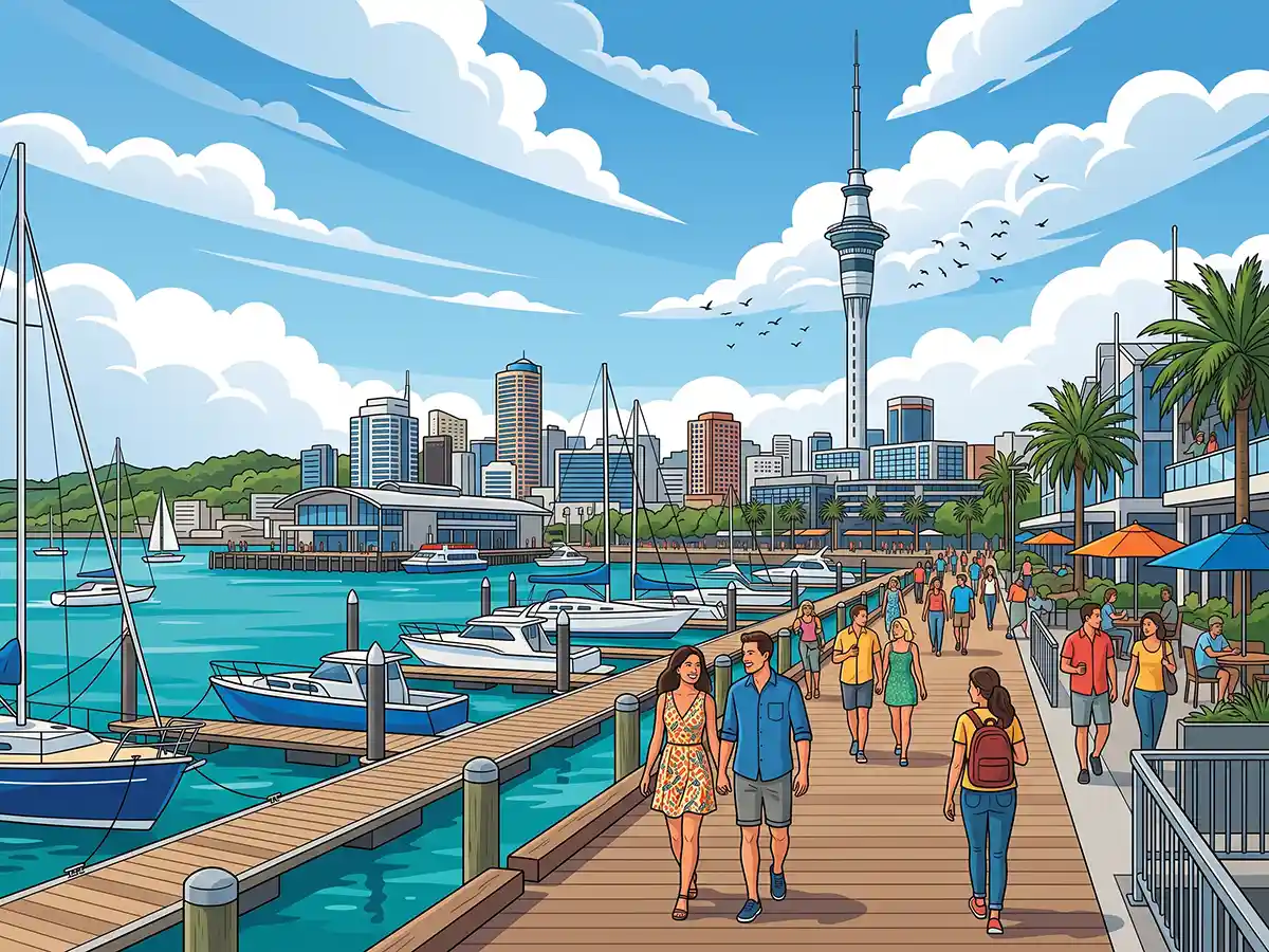 A scenic landscape of New Zealand representing Aotearoa naming heritage